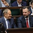 Premier RP Donald Tusk (Koalicja Obywatelska) i wicepremier, szef MON Władysław Kosiniak-Kamysz (PSL