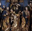 Kraków. Kościół Mariacki. Ołtarz Wita Stwosza zbudowany w latach 1477 - 1489.