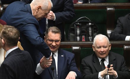 Jacek Sasin, Przemysław Czarnek i Jarosław Kaczyński