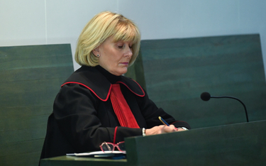 Prokurator Anna Adamiak na sali rozpraw Sądu Apelacyjnego w Warszawie