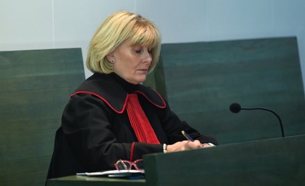 Prokurator Anna Adamiak na sali rozpraw Sądu Apelacyjnego w Warszawie