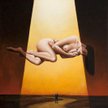 Rafał Olbiński (ur. 1943 r., Kielce) Geneza sensu akryl, olej/płótno, 75 x 85 cm