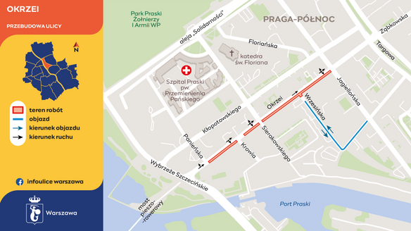 Modernizacja obejmie odcinek od Wybrzeża Szczecińskiego do Jagiellońskiej