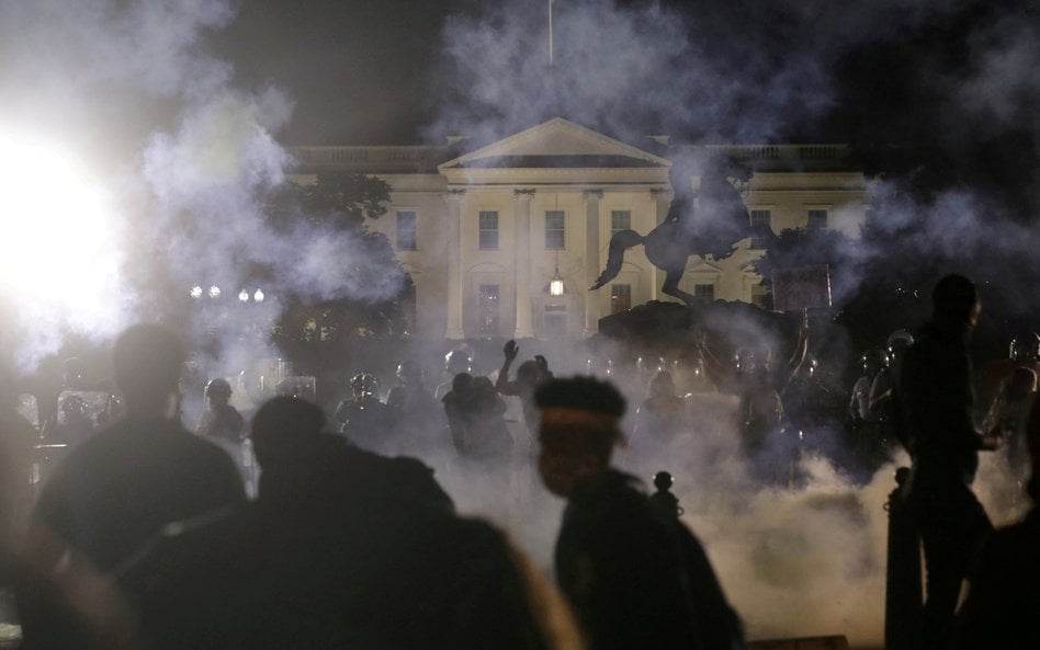 Protest w Waszyngtonie po śmierci George'a Floyda, zdjęcie archiwalne z 2020 roku