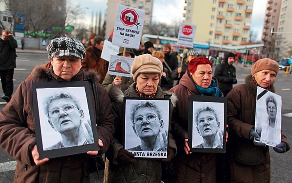 Jolanta Brzeska stała się już ikoną walki o prawa lokatorów