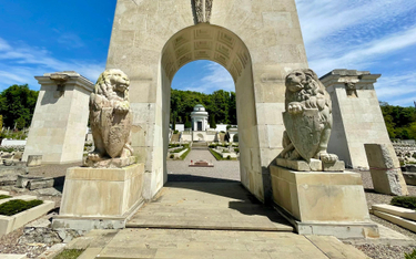 Lwy na Cmentarzu Orląt Lwowskich