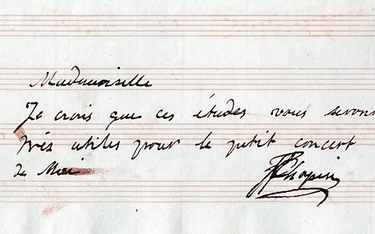 List Fryderyka Chopina będzie licytowany od 28 tys. zł