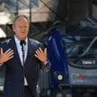 Donald Tusk opowiadał o planach rządu zbudowania najnowocześniejszej sieci kolejowej w Europie na Dw