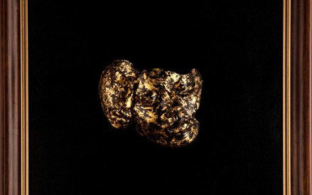 Kolekcja masek przedstawiających twarz 11-letniego syna Artura Kalińskiego