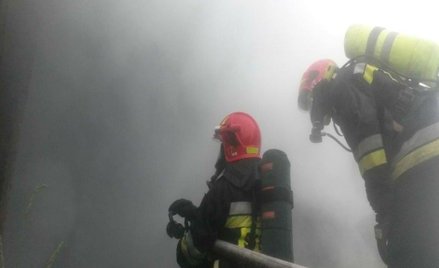 Pożar w kościele na zamku w Malborku