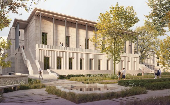 Jednym z elementó rekonstrukcji będzie pawilon MSZ zaprojektowany przez Bohdana Pniewskiego