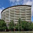 Budynek Colosseum przy ul. Grójeckiej 186 w Warszawie, siedziba Centrali Narodowego Funduszu Zdrowia