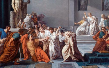 „Zabójstwo Cezara”, obraz Vincenza Camucciniego z 1805 r.