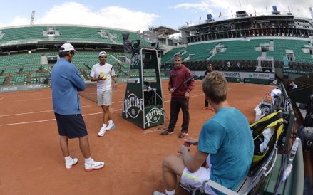 Hiszpan Rafael Nadal na treningu