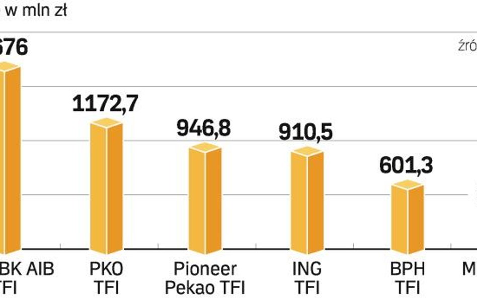 Aktywa TFI na jednego zarządzającego. Im w towarzystwie funduszy inwestycyjnych zgromadzonych jest w