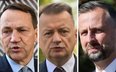 Radosław Sikorski (minister obrony w latach 2005-2007), Mariusz Błaszczak (2018-2023) i Władysław Ko