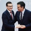 Premierzy Mateusz Morawiecki i Pedro Sanchez podczas COP25 w Madrycie.
