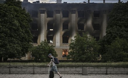 Zniszczenia w ostrzeliwanym przez Rosjan Lisiczańsku