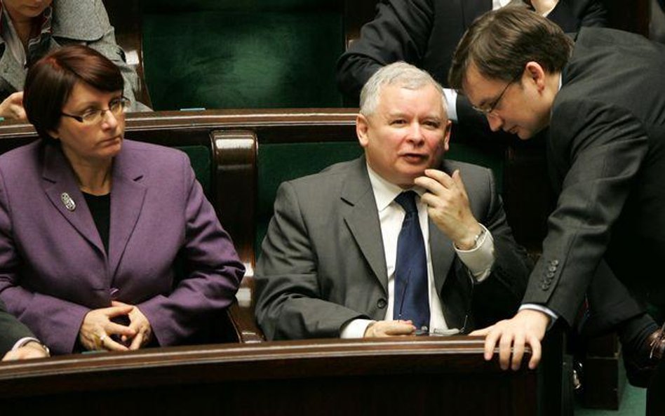 Grażyna Gęsicka, Jarosław Kaczyński i Zbigniew Ziobro