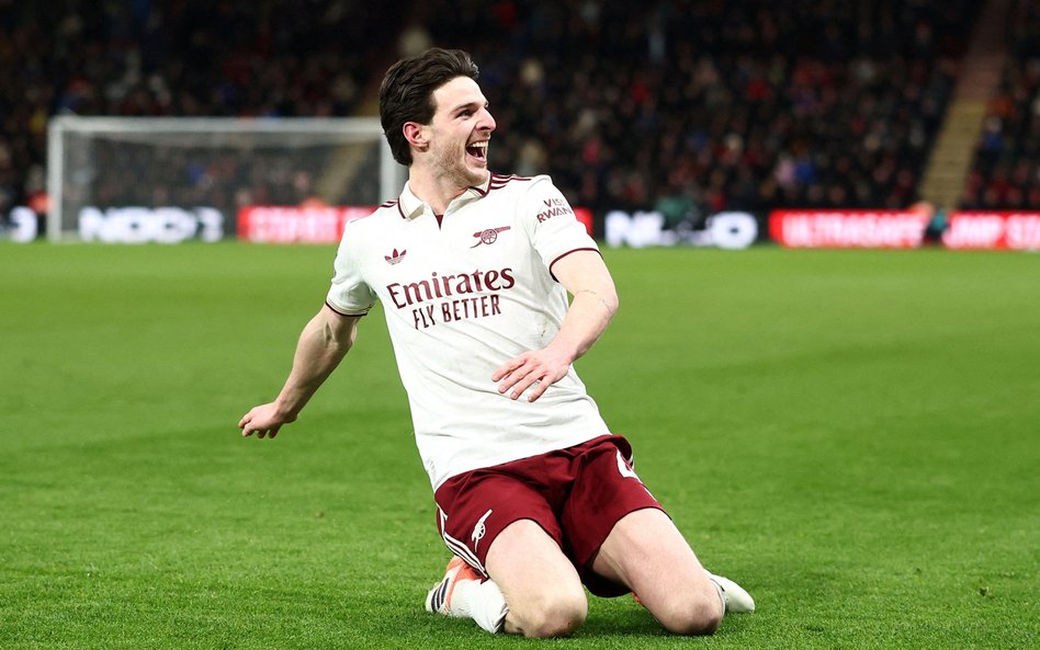 Declan Rice w sobotę strzelił dla Arsenalu dwie bramki