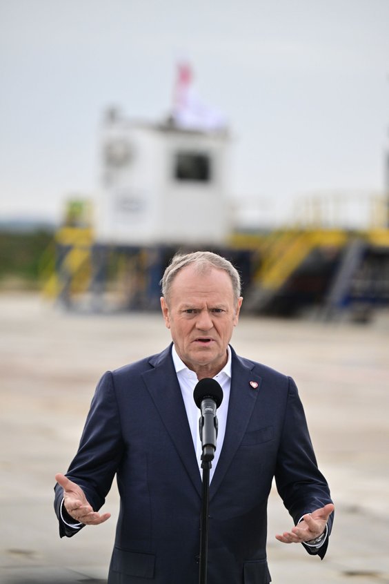 Premier Donald Tusk był w Retkowie pytany o korupcję na Ukrainie