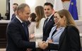 Donald Tusk i Katarzyna Pełczyńska-Nałęcz