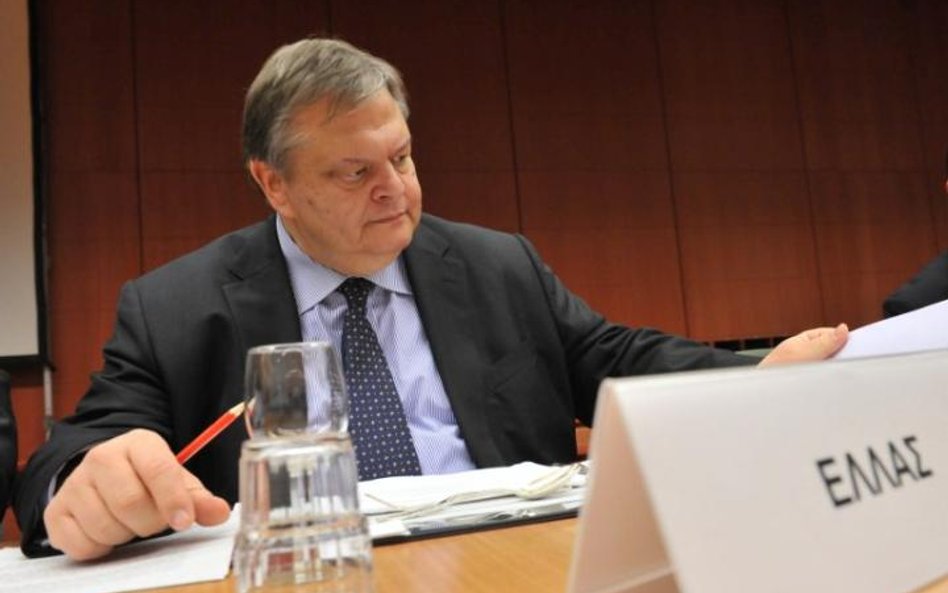 Grecki minister finansów Ewangelos Wenizelos