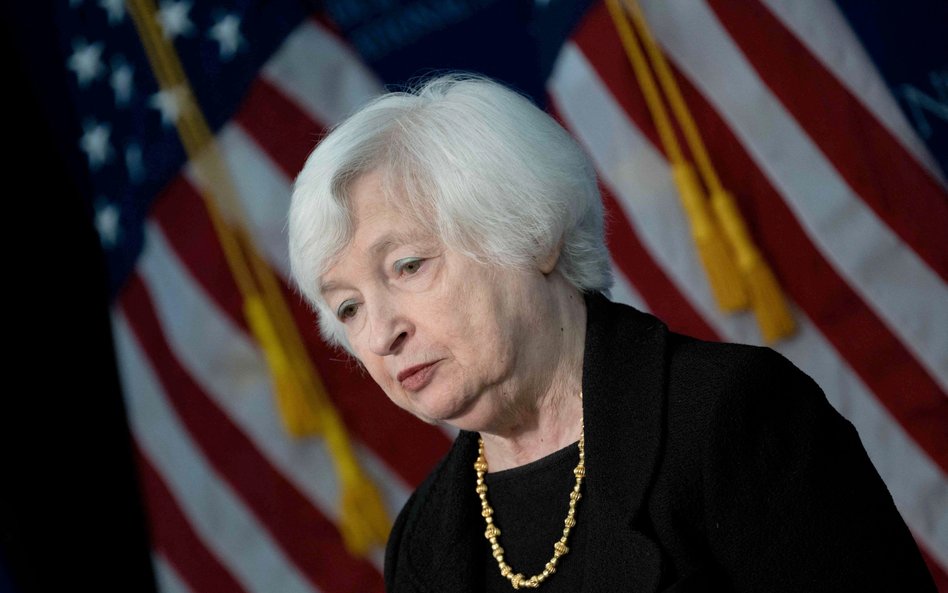 Janet Yellen, sekretarz skarbu USA. Fot. Brendan Smialowski /afp