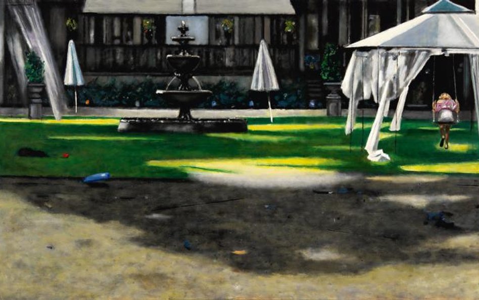 Huśtawka, 2014, 110 x 180 cm (olej na płótnie)