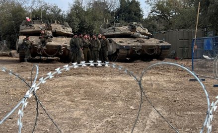 Izraelscy żołnierze w rejonie Wzgórz Golan