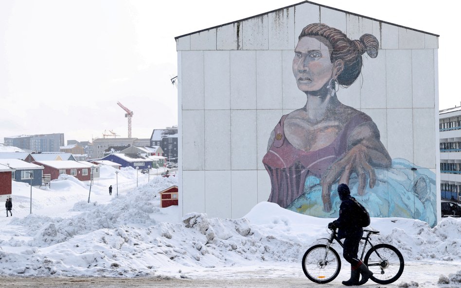 Mural w Nuuk, stolicy Grenlandii
