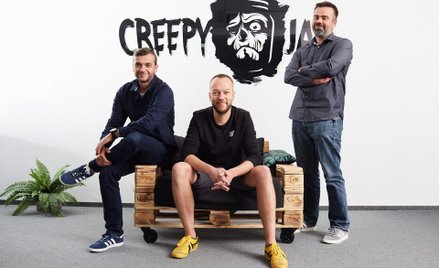 Krzysztof Kwiatek, prezes oraz Tomasz Soból i Krzysztof Sałek, członkowie zarządu Creepy Jar