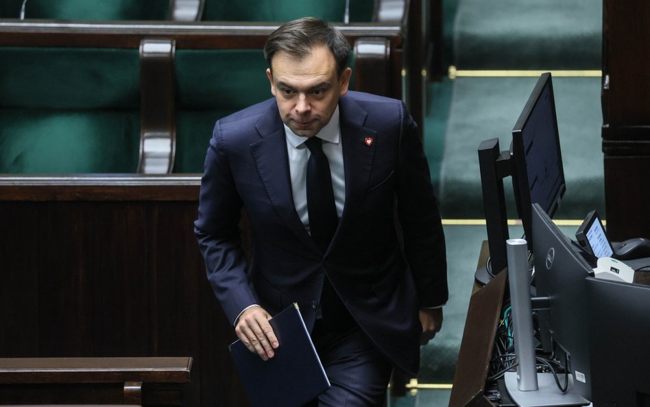Minister finansów i gospodarki Andrzej Domański