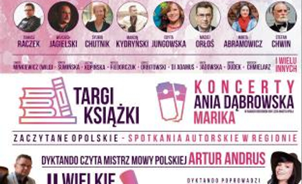 Tak wygląda plakat opolskiego Festiwalu Książki.