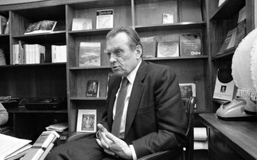 Czesław Miłosz na spotkaniu w Instytucie Polskim, Sztokholm 13.12.1980