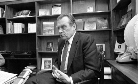 Czesław Miłosz na spotkaniu w Instytucie Polskim, Sztokholm 13.12.1980