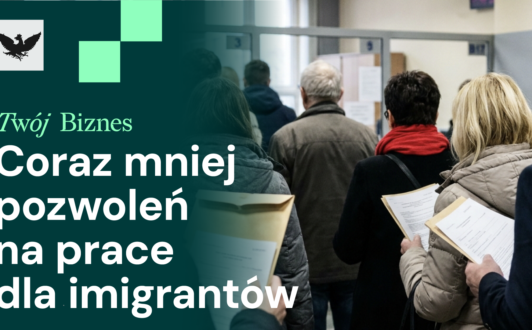 Mniej pozwoleń na prace dla imigrantów, propozycja Iranu i słabnąca GPW
