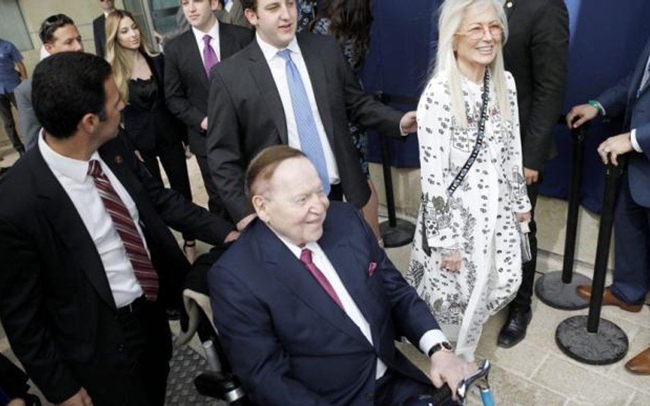 Sheldon Adelson i jego żona Miriam hojnie wspierają kandydatów republikanów