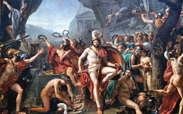 „Leonidas pod Termopilami”, obraz Jacques’a-Louisa Davida z 1814 r.