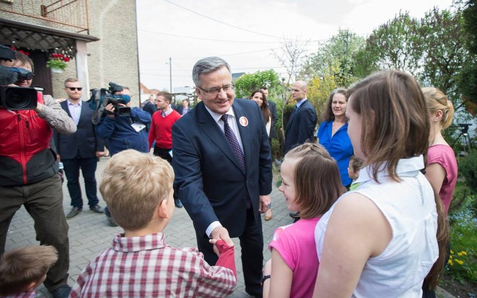 Bronisław Komorowski na spotkaniu z rodzinami