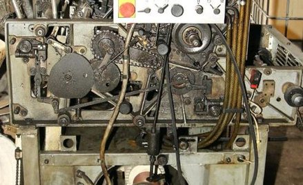 Na tej maszynie drukowany jest „Kurier Wileński”, jedyna polska gazeta codzienna na Wschodzie