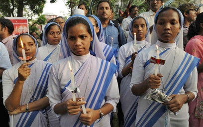 demonstracja zakonnic w Kalkucie