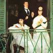Manet na obrazie uwiecznił Berthe Morisot, Fanny Claus, Léona Leenhoffa i Antoine’a Guillemeta