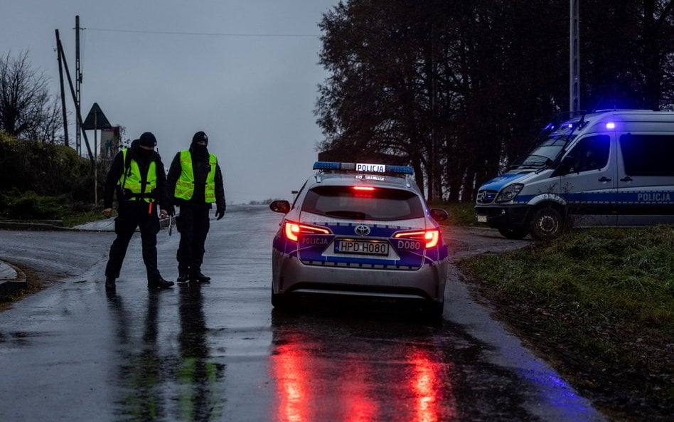 Policjanci w Przewodowie