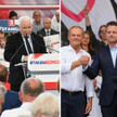 Jarosław Kaczyński, Donald Tusk i Rafał Trzaskowski