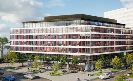 Mogilska 35 Office w Krakowie z wiechą