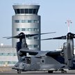 Samolot armii Stanów Zjednoczonych Bell Boeing V-22 Osprey na lotnisku w podrzeszowskiej Jasionce