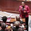 Minister sprawiedliwości Francji Christiane Taubira przemawia podczas debatry nad ustawą