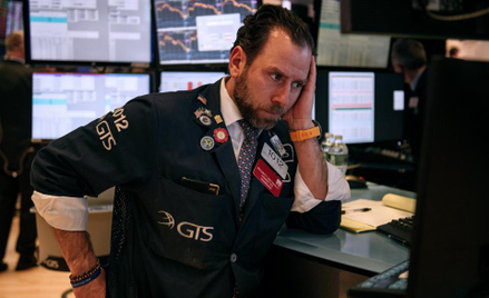 Znów ostre spadki na Wall Street