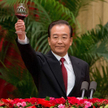 Premier Wen Jiabao wznoszący toast za pomyślność Chin